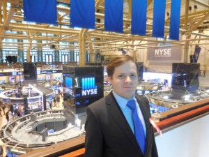 Atemberaubender Blick von der Galerie auf das Geschehen der New York Stock Exchange